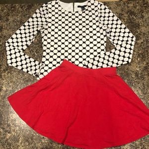 Size Small Set!! Crop top and skirt outfit!